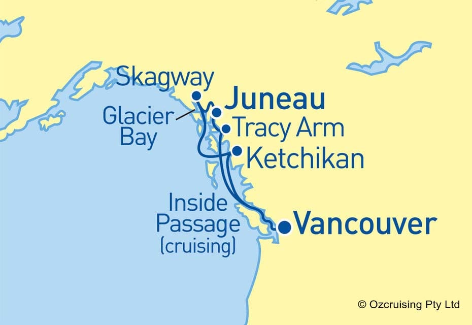 ms Koningsdam Alaska, Tracy Arm and Glacier Bay - CruiseLovers.com.au