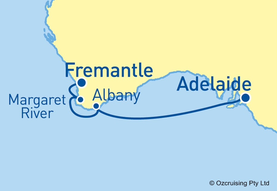 Pacific Explorer Adelaide to Fremantle - Cruises.com.au
