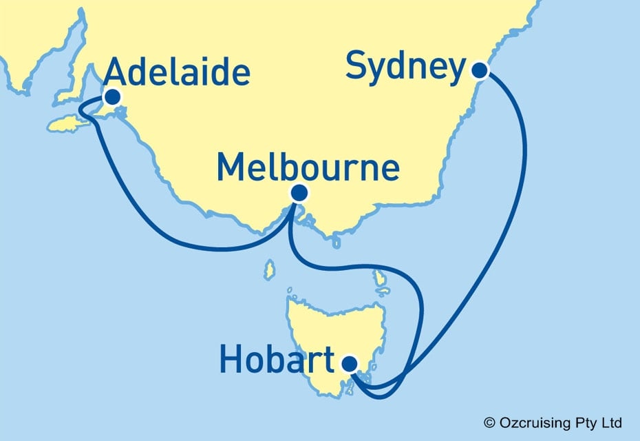 Crown Princess Hobart & Melbourne - CruiseLovers.com.au