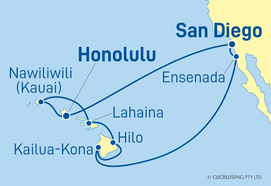ms Koningsdam Hawaii and Ensenada - Cruises.com.au