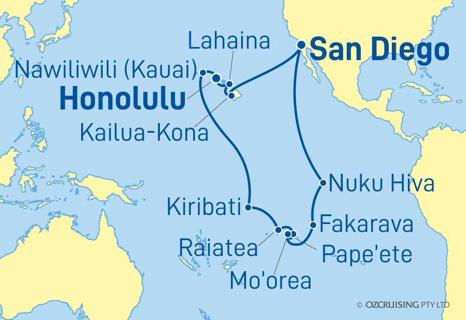 ms Koningsdam Hawaii & French Polynesia - Cruises.com.au