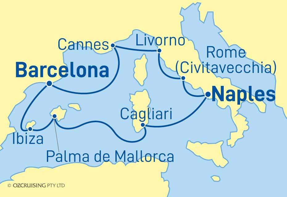Norwegian Escape Italy, Spain & France - Cruises.com.au
