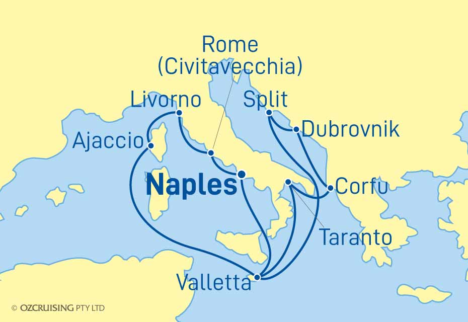 Azura Italy, Croatia & France - Cruises.com.au