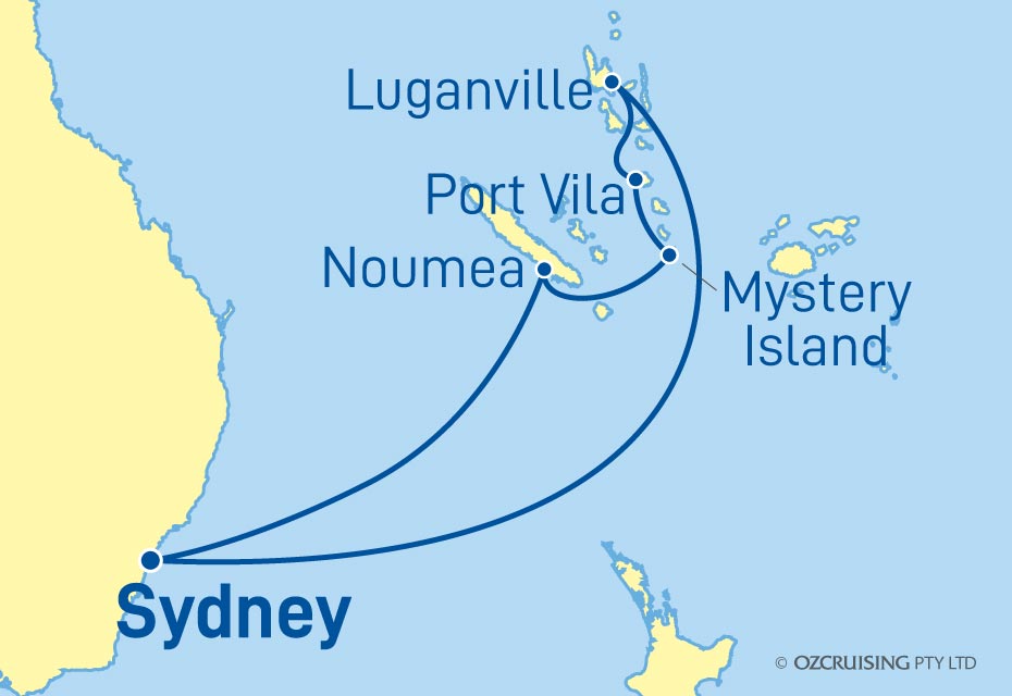 Pacific Adventure New Year's Eve - Vanuatu & New Caledonia - Cruises.com.au