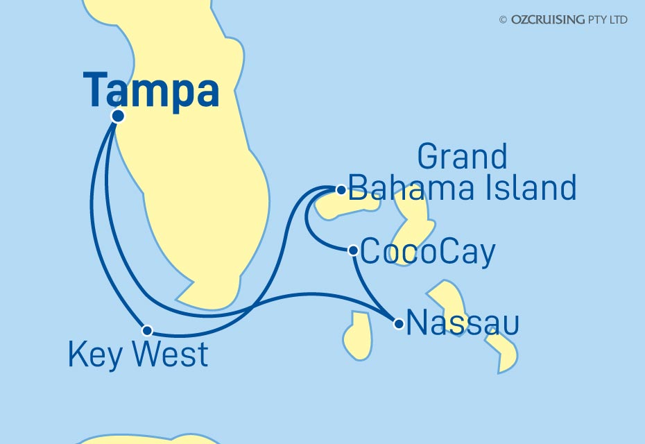 Enchantment Of The Seas Bahamas & Key West - Ozcruising.com.au