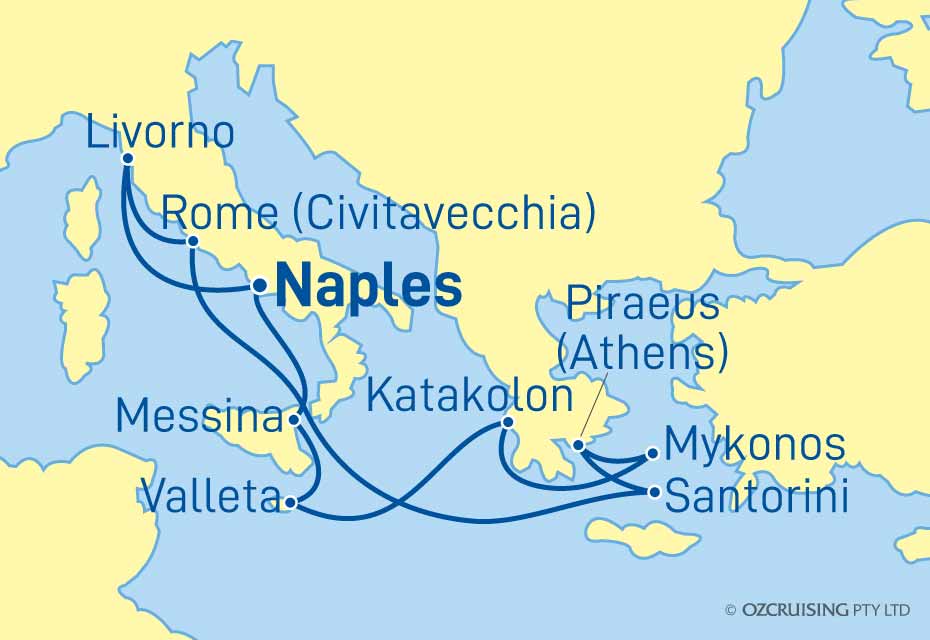 Norwegian Epic Greece, Malta & Italy - Ozcruising.com.au