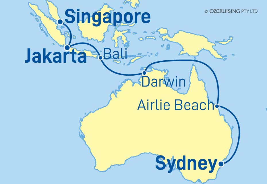 Queen Elizabeth Sydney to Singapore - CruiseLovers.com.au