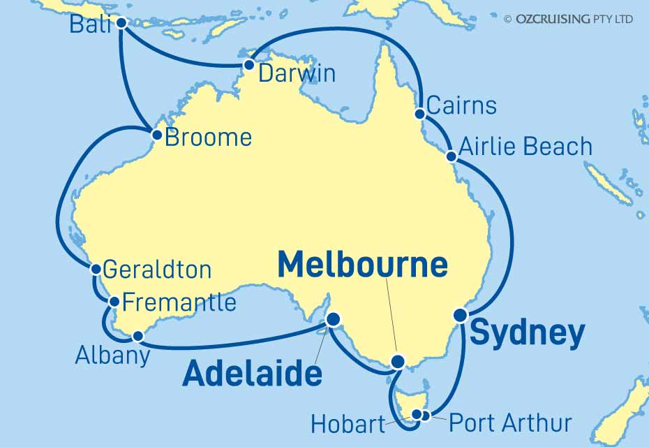Queen Elizabeth Australia Circumnavigation - CruiseLovers.com.au