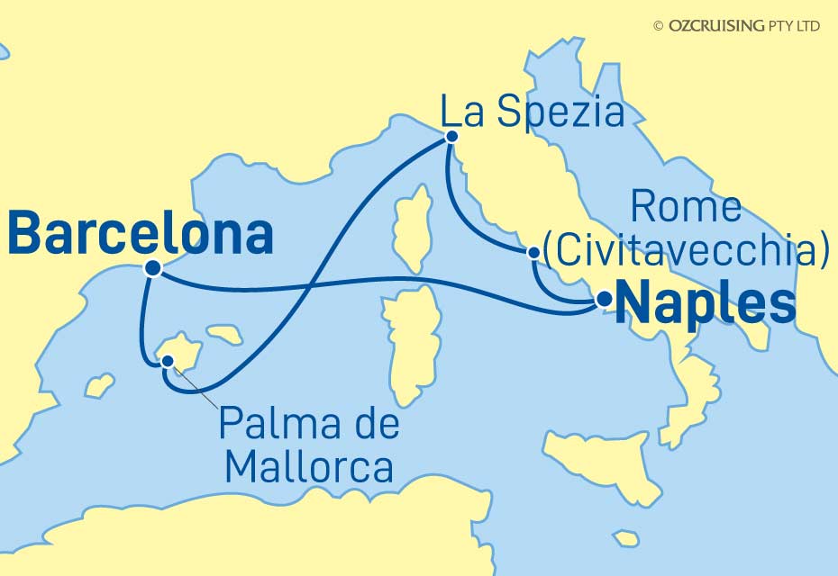 Oasis Of The Seas Spain & Italy - Cruises.com.au