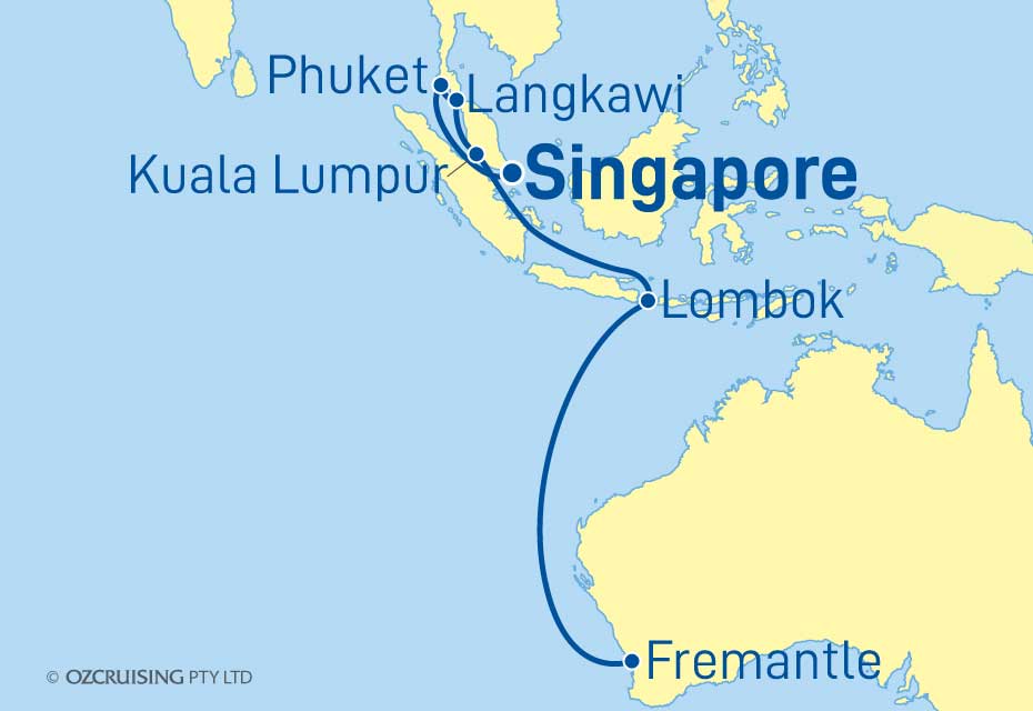Pacific Explorer Singapore to Fremantle - CruiseLovers.com.au