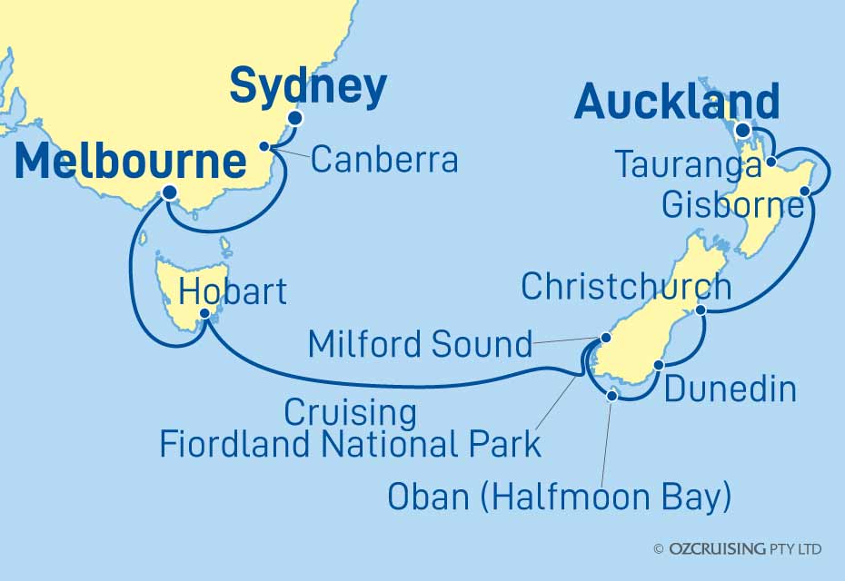 Seabourn Quest Sydney to Auckland - Ozcruising.com.au