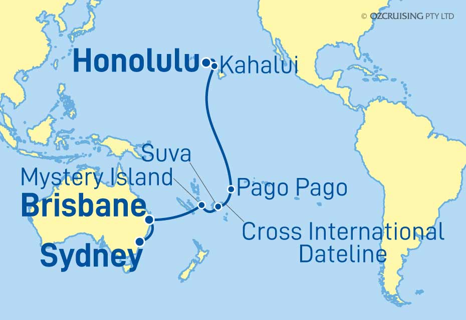 Grand Princess Sydney to Honolulu - Ozcruising.com.au