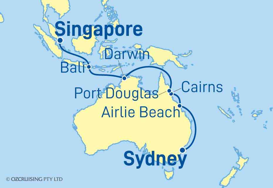 Celebrity Solstice Singapore to Sydney - Ozcruising.com.au