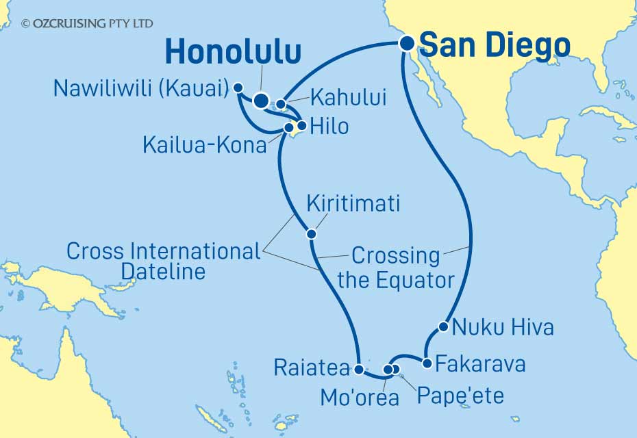 ms Nieuw Amsterdam Hawaii, Kiribati & French Polynesia - Cruises.com.au