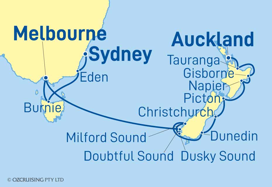 Norwegian Spirit Sydney to Auckland - Ozcruising.com.au