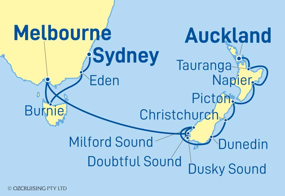 Norwegian Spirit Sydney to Auckland - Cruises.com.au
