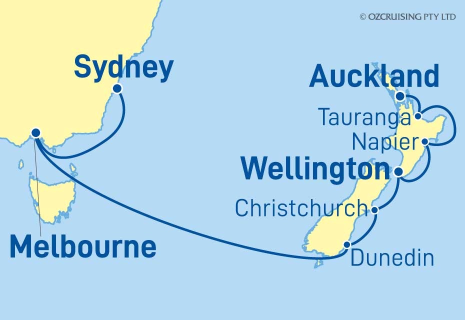 Viking Orion Sydney to Auckland - Ozcruising.com.au