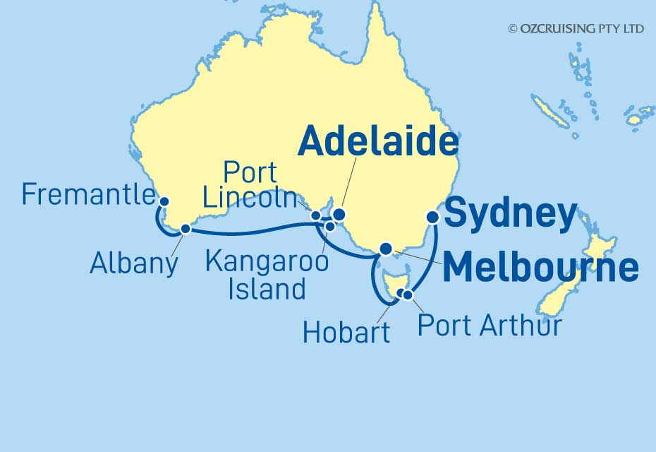 ms Westerdam Fremantle (Perth) to Sydney - Ozcruising.com.au