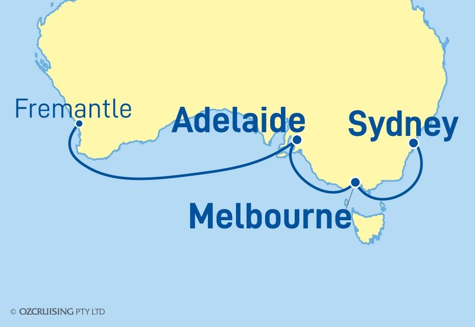 Queen Anne Sydney to Fremantle (Perth) - Ozcruising.com.au