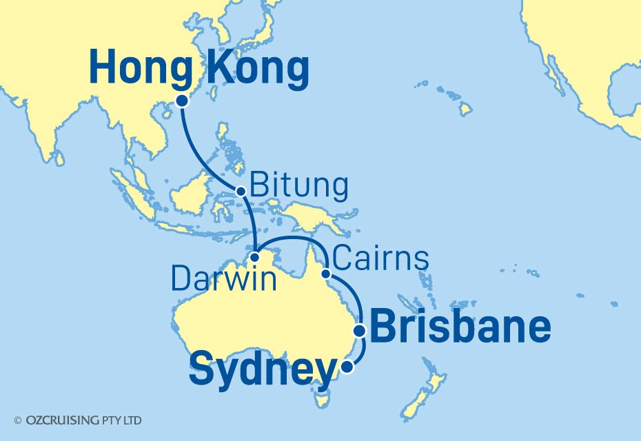 Queen Mary 2 Sydney to Hong Kong - Ozcruising.com.au
