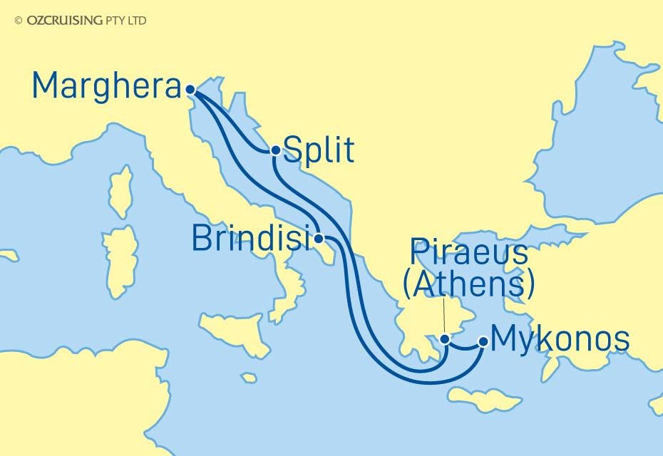 MSC Sinfonia Greece, Croatia & Italy - Cruises.com.au