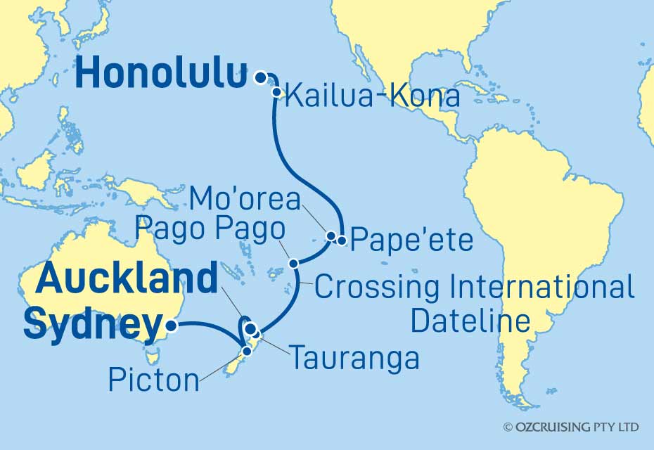 Royal Princess Honolulu to Sydney - Cruises.com.au