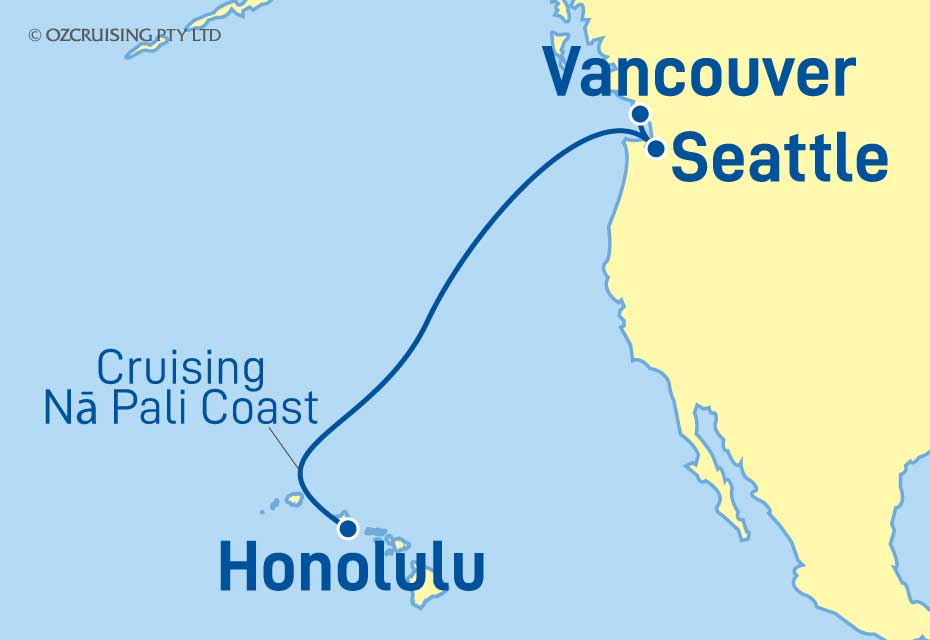 Anthem Of The Seas Vancouver to Honolulu - Ozcruising.com.au