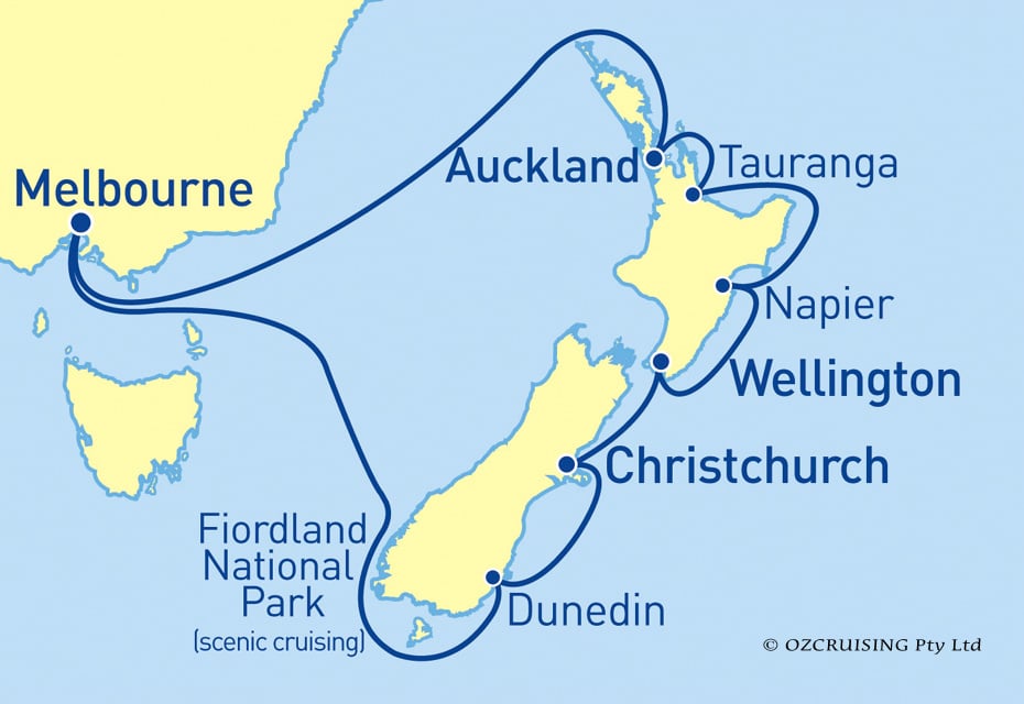 Pacific Explorer New Year's Eve - New Zealand - Ozcruising.com.au