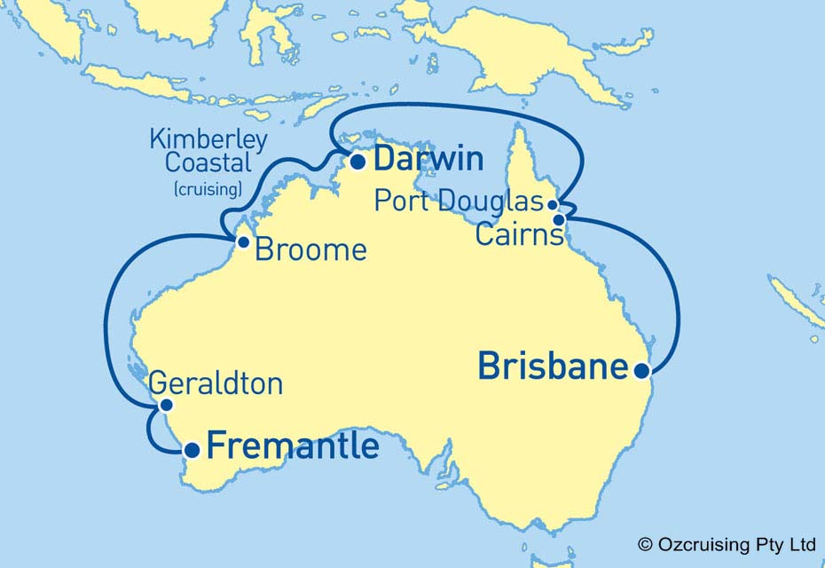 Sun Princess Fremantle - Brisbane - Cruises.com.au
