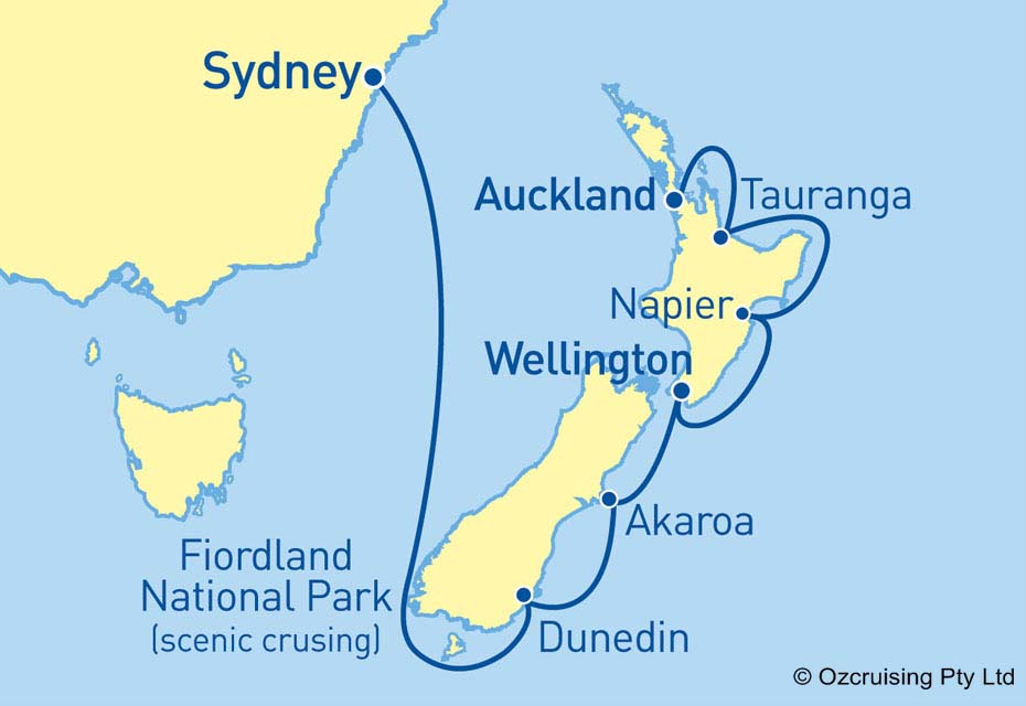 Majestic Princess Sydney to Auckland - Cruises.com.au