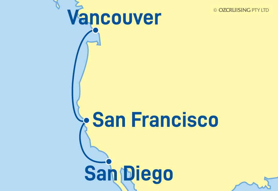 ms Nieuw Amsterdam Vancouver to San Diego - Cruises.com.au