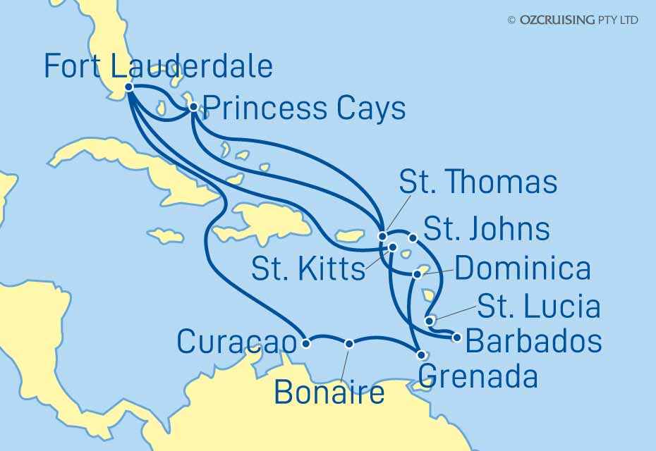 Crown Princess Caribbean - Cruises.com.au