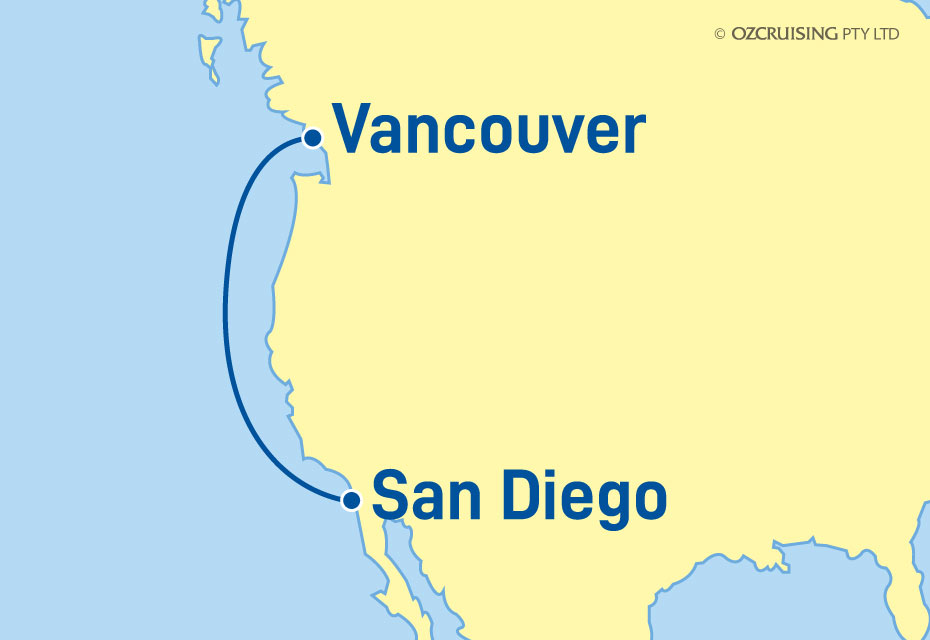 4 Night Vancouver to San Diego Cruise on the ms Eurodam HA23D369C