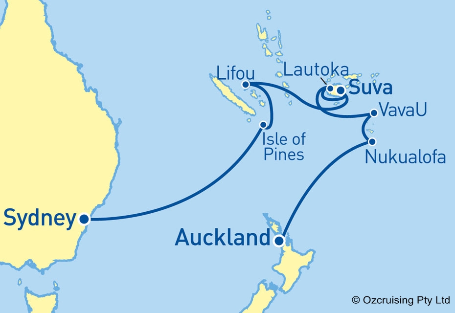 Radiance Of The Seas Sydney to Auckland - Cruises.com.au