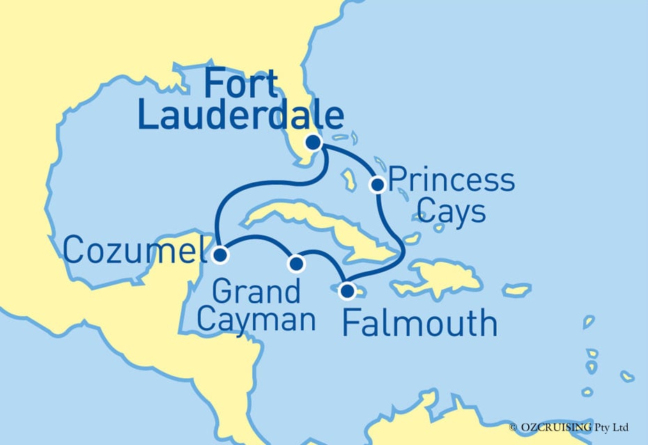 Royal Princess Princess Cays & Caribbean - Ozcruising.com.au