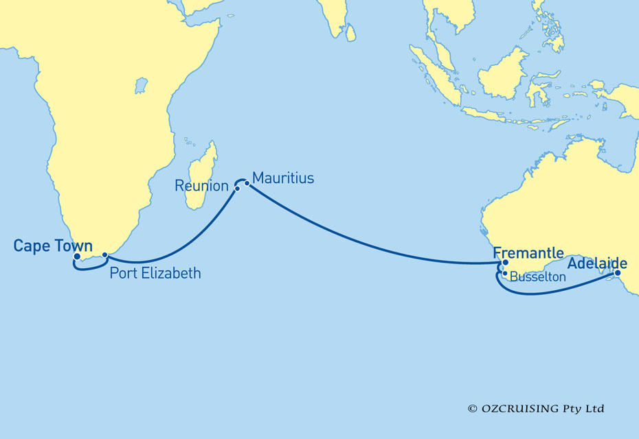 Queen Elizabeth Cape Town to Adelaide - Cruises.com.au