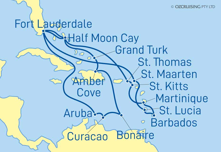 ms Koningsdam Southern Caribbean - Ozcruising.com.au