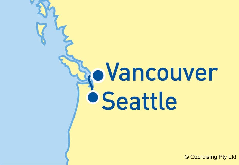Crown Princess Seattle to Vancouver - Ozcruising.com.au