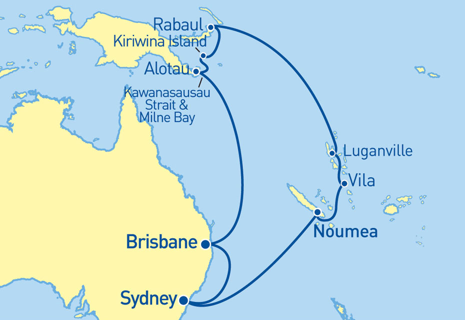 Golden Princess PNG \ South Pacific - Cruises.com.au