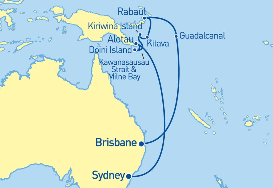 13 Night Papua New Guinea Cruise on the Sun Princess S713A Cruises