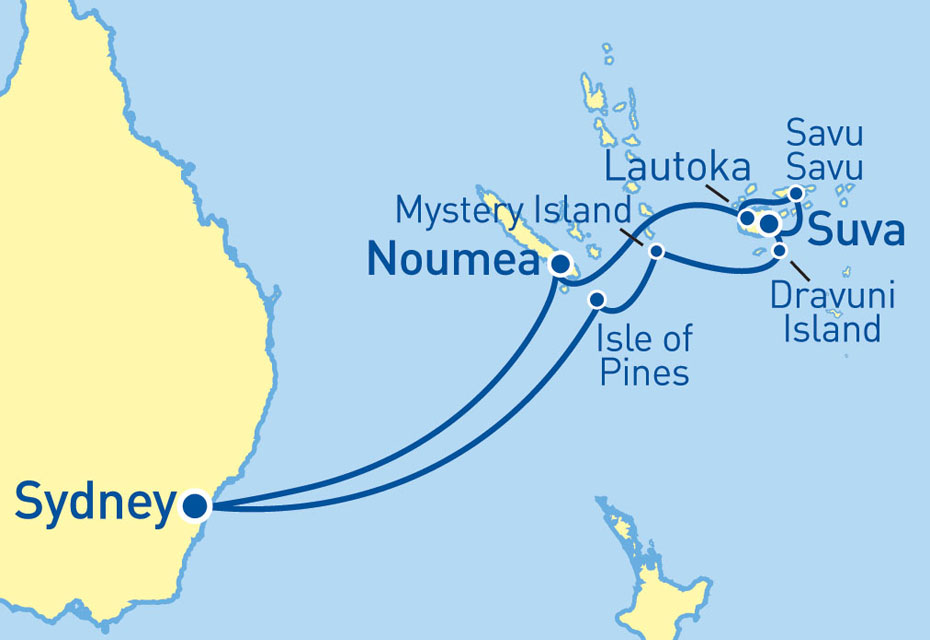 Sun Princess South Pacific / Fiji - Ozcruising.com.au