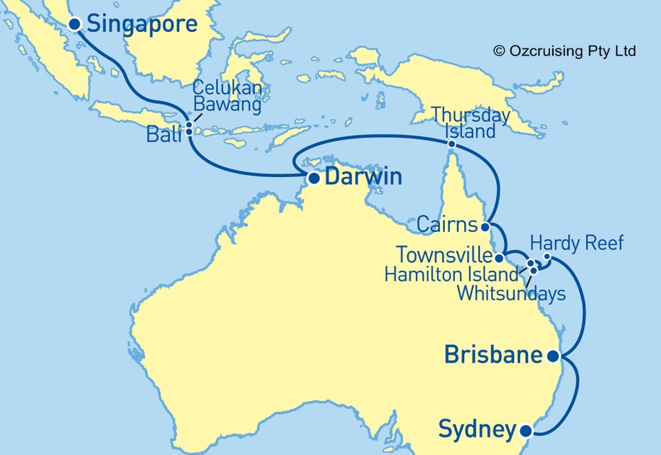 Azamara Journey Sydney to Singapore - Cruises.com.au