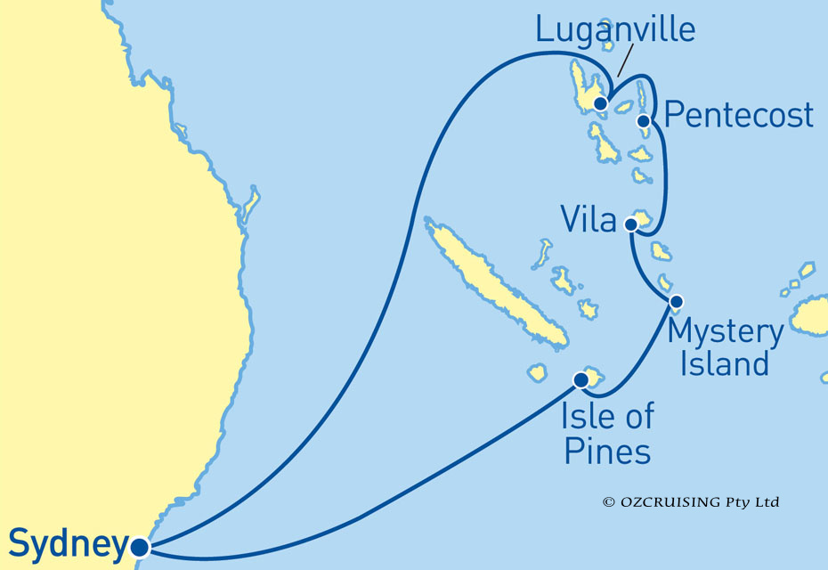 Pacific Adventure South Pacific - Ozcruising.com.au