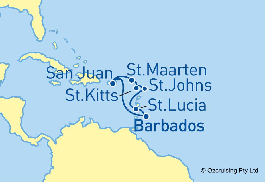 Adventure Of The Seas Southern Caribbean - Ozcruising.com.au