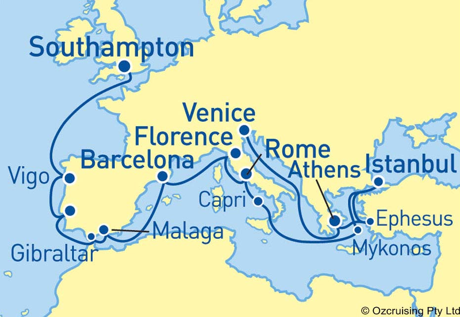 Royal Princess Southampton-Venice - Cruises.com.au