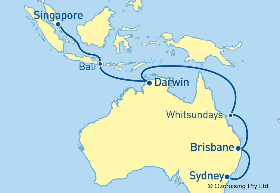 Queen Mary 2 Sydney to Singapore - Ozcruising.com.au