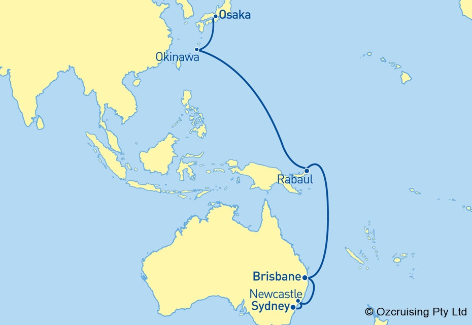 Queen Elizabeth Sydney to Osaka - Cruises.com.au