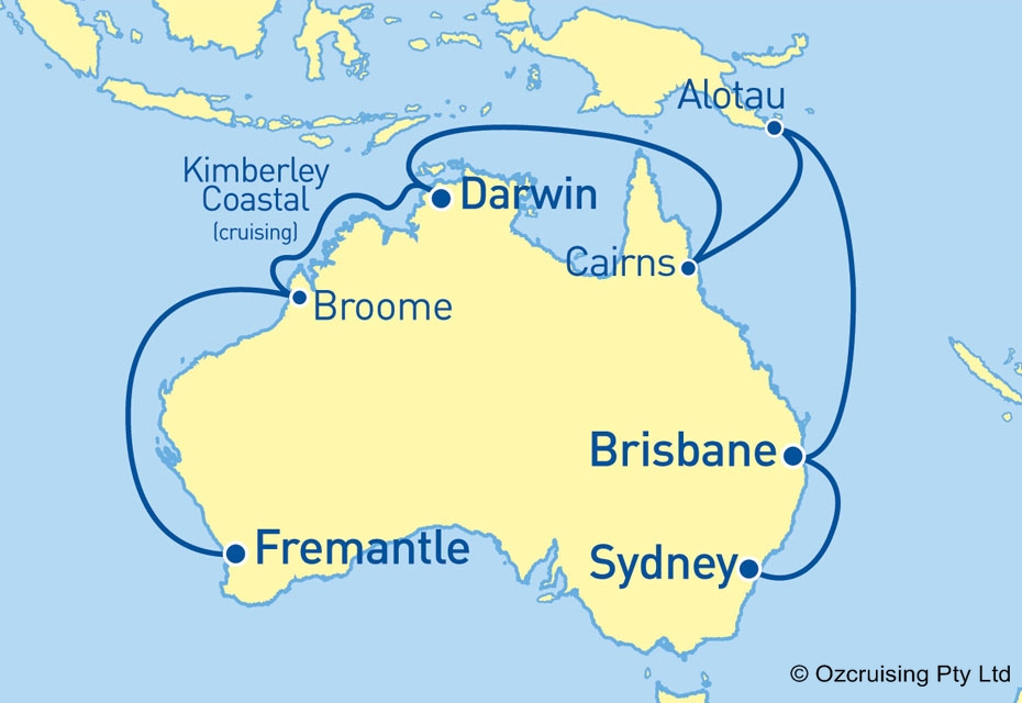 Sea Princess Fremantle to Sydney - Ozcruising.com.au