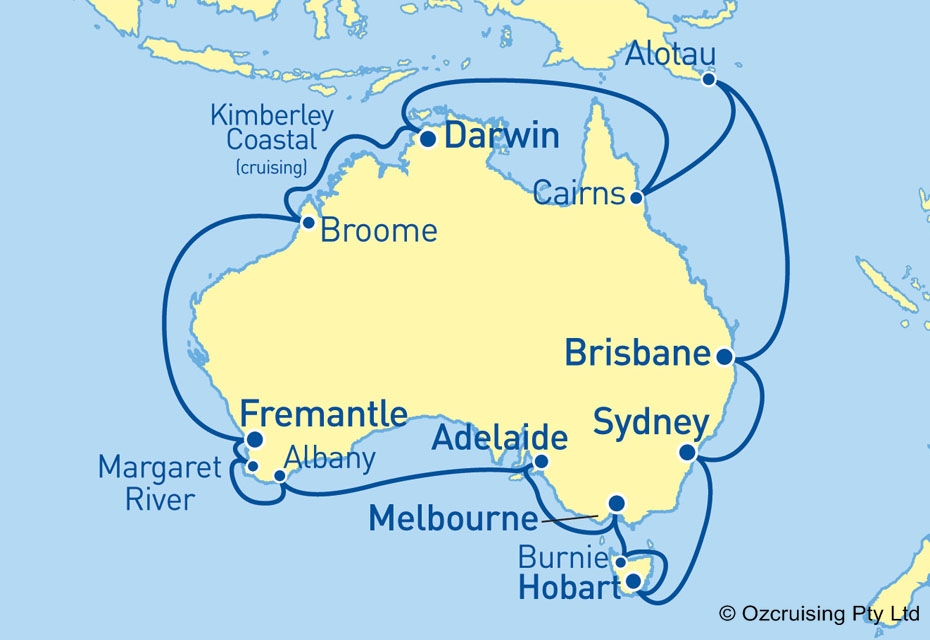 Sea Princess Around Australia From Sydney - Ozcruising.com.au