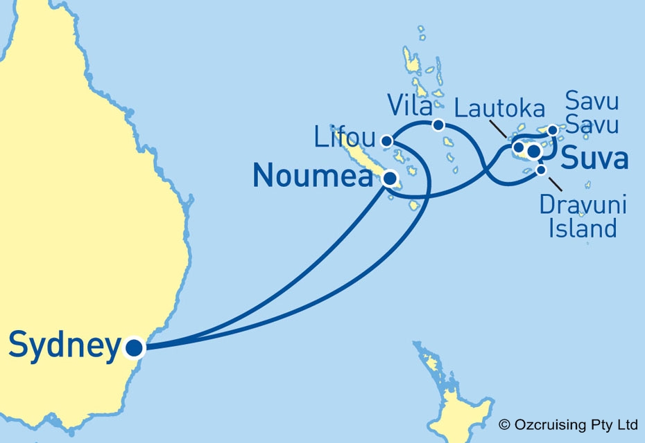 Ruby Princess South Pacific & Fiji - Ozcruising.com.au